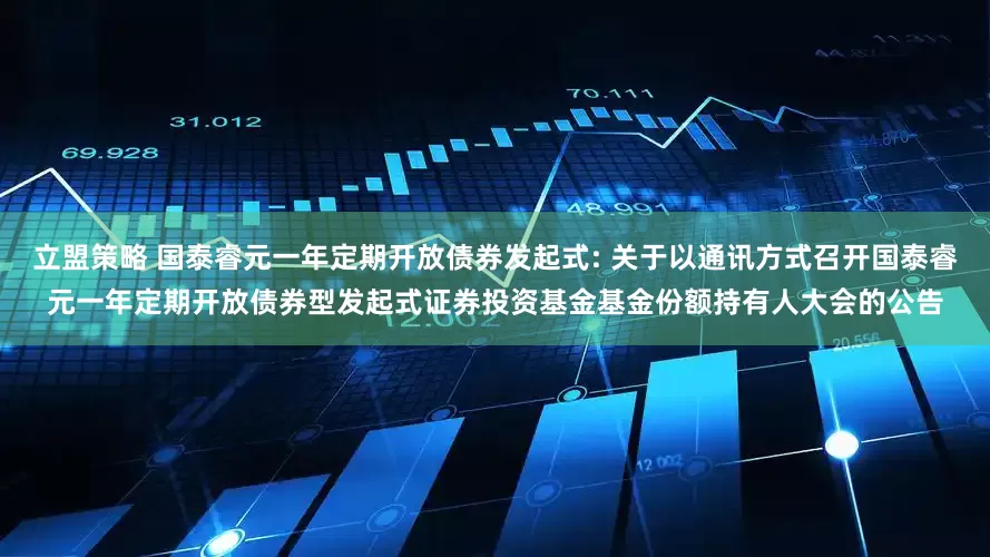 立盟策略 国泰睿元一年定期开放债券发起式: 关于以通讯方式召开国泰睿元一年定期开放债券型发起式证券投资基金基金份额持有人大会的公告